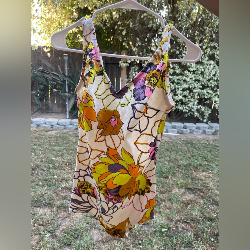 Vintage swimmie, multi color. swim suit one piece